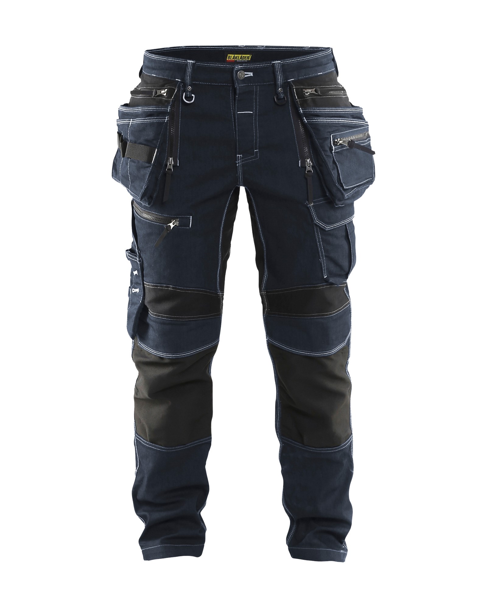 Handwerker Arbeitshose in Cordura® Denim Stretch mit Stretch Einsätzen im Schritt und an den Waden (Bild: © AB Blåkläder)