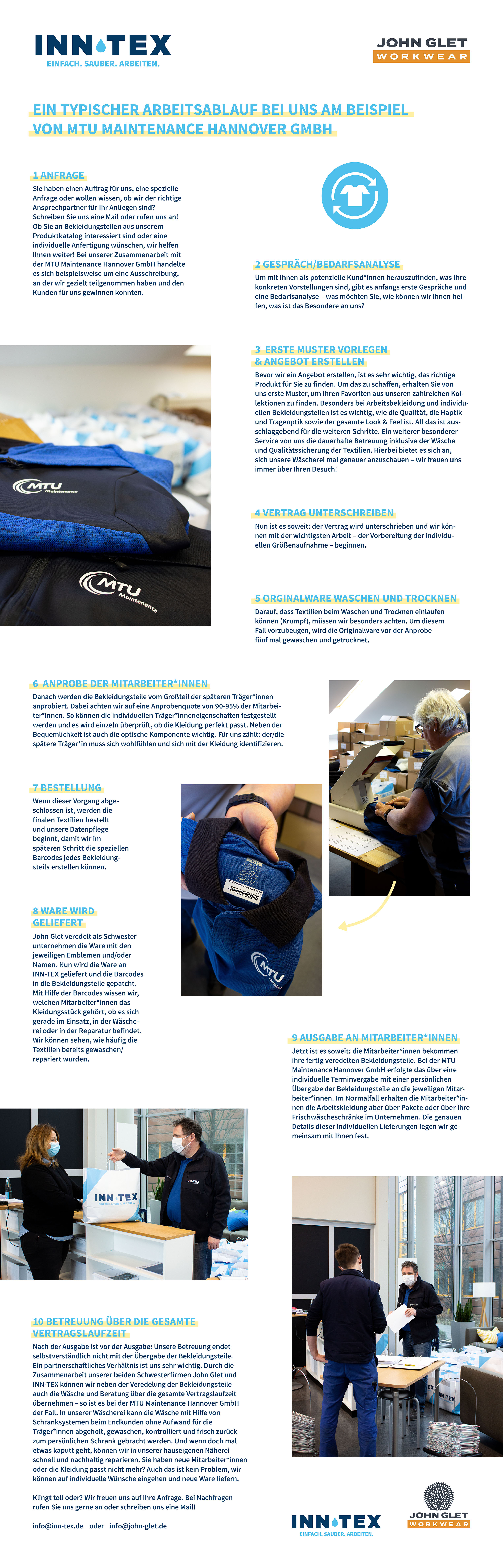 Ein typischer Arbeitsablauf bei uns am Beispiel von MTU Maintenance Hannover GmbH